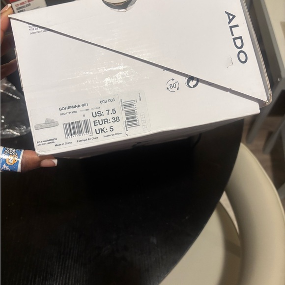 Aldo Bohemina Multicolor Crochet Flatform Sandal - Picture 4 of 4